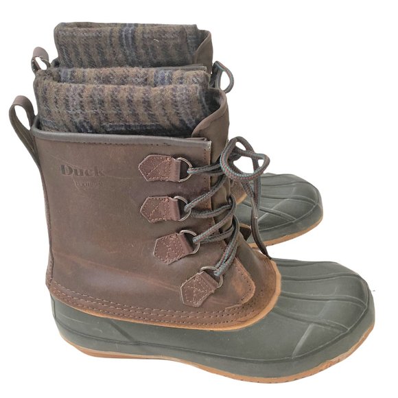 Duck Boots Men\'s Snow Boots size 6 Brown Thermolite Insole Tall Steel Shank main image 7